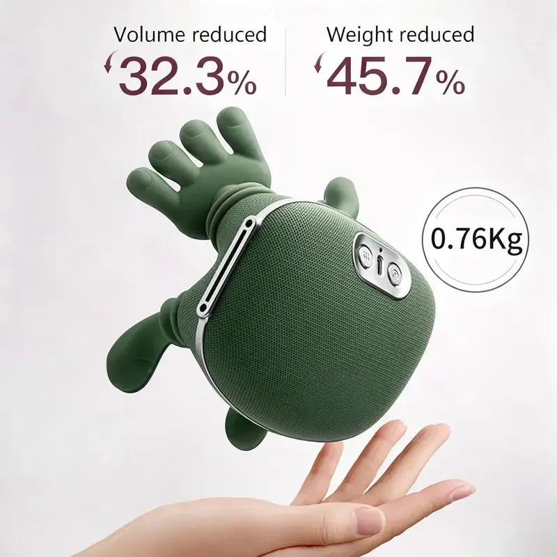 Electric Bionic Hand Neck & Shoulder Massager - 3D Kneading, Heating, Rechargeable Wireless Portable, Adjustable Speed, Lightweight, Unisex, Easy-To-Use Panel, Cervical Massagers for Neck and Back Pain Relief, Back/Body Active Routine Support